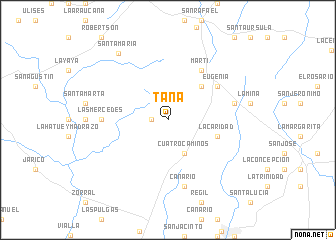 map of Tana