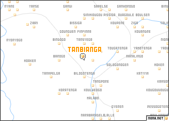 map of Tanbianga