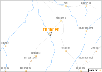 map of Tandafa