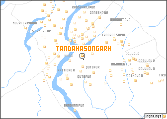 map of Tānda Hasongarh