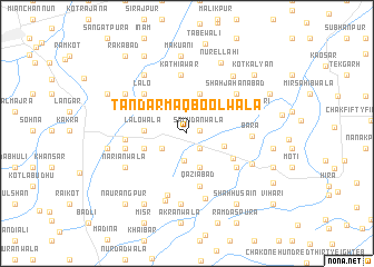 map of Tandar Maqboolwāla