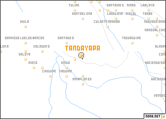 map of Tandayapa