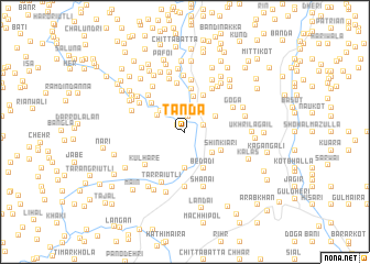 map of Tānda