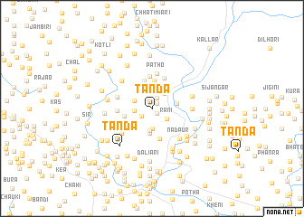 map of Tanda