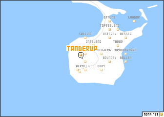 map of Tanderup