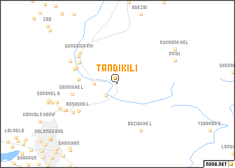 map of Tandi Kili