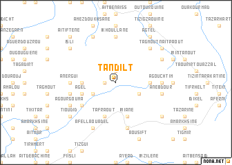 map of Tandilt