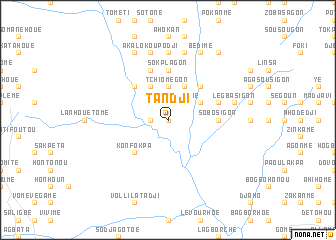 map of Tandji