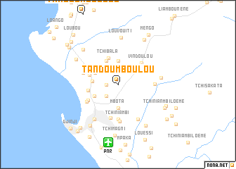 map of Tandou Mboulou
