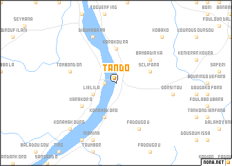 map of Tando