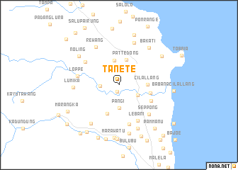 map of Tanete