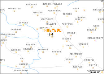 map of Taneyevo