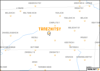 map of Tanezhitsy