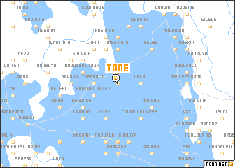 map of Tané