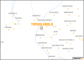 map of Tangal-e Bālā