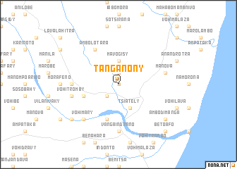 map of Tanganony