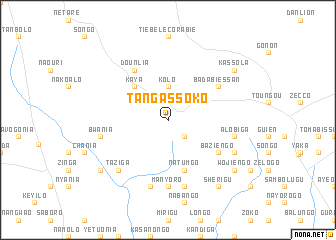 map of Tangassoko