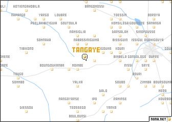 map of Tangaye