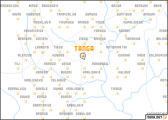 map of Tanga