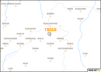 map of Tanga