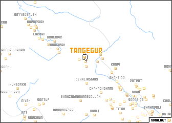 map of Tang-e Gūr