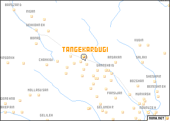 map of Tang-e Kardūgī