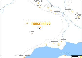 map of Tang-e Kheyr