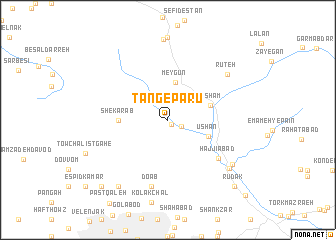 map of Tang-e Pārū