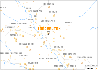 map of Tang-e Pūtak