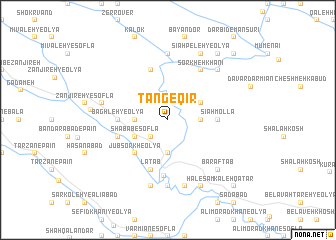 map of Tang-e Qīr