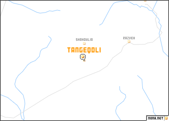 map of Tang-e Qolī