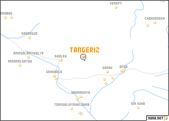 map of Tang-e Rīz