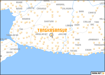 map of Tangkasan Sur