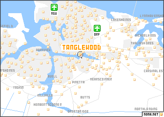 map of Tanglewood