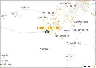 map of Tanglewood