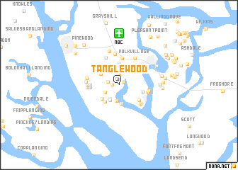 map of Tanglewood