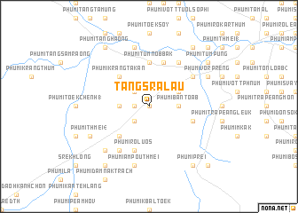 map of Tăng Srâlau