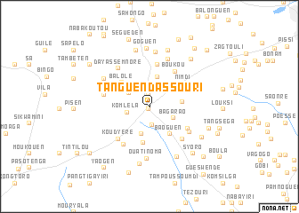 map of Tanguen-Dassouri