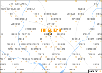 map of Tanguiéma