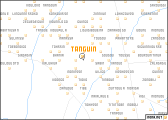 map of Tanguin