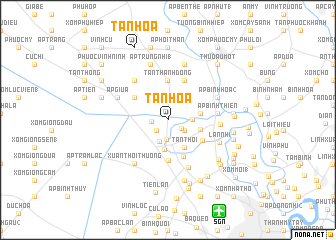 map of Tân Hòa