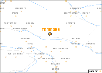 Taninges (France) Map - Nona.net