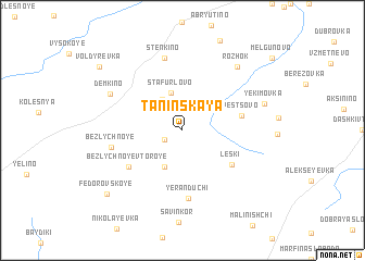 map of Taninskaya