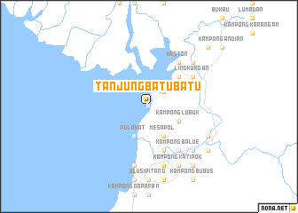 map of Tanjung Batu Batu