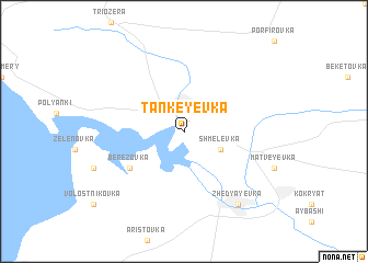 map of Tankeyevka