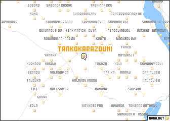 map of Tanko Karazoumi