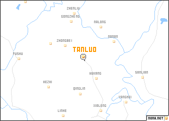 map of Tanluo