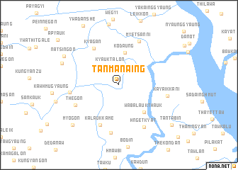 map of Tanmanaing