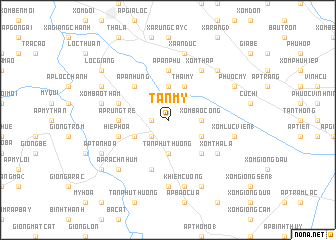 map of Tân Mỹ