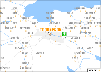 map of Tannefors